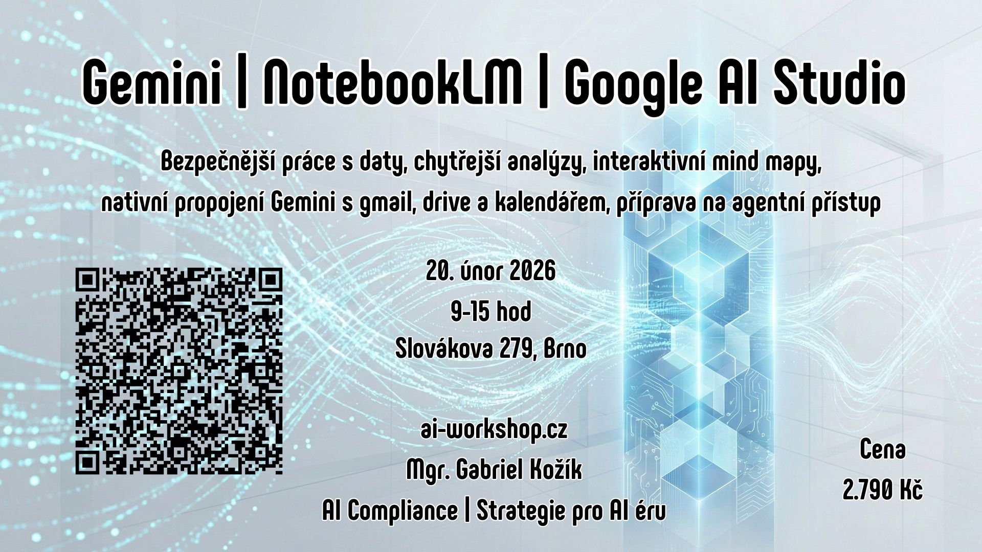 Pozvánka na workshop Gemini | NotebookLM | Google AI Studio